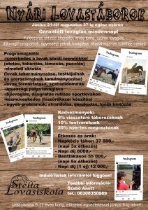 Nyári lovastáborok a Stella Lovasiskolában